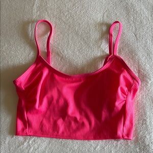 Wild Fable Pink Ribbed Bra Top